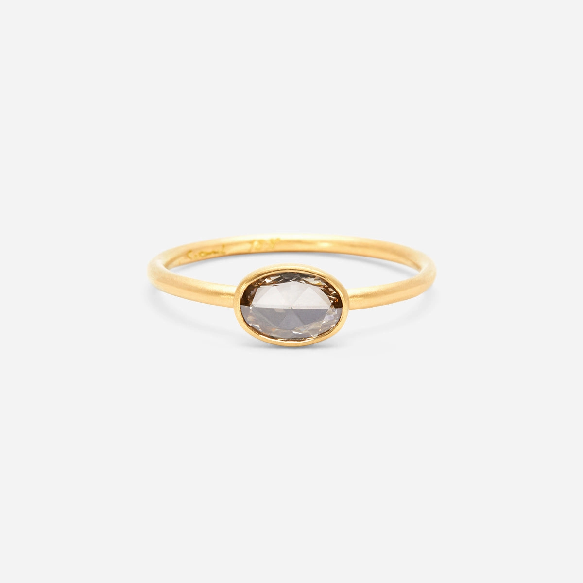 0.29 Carat One-of-a-Kind Rose Cut Brown Diamond Ring | DR65-OOAK