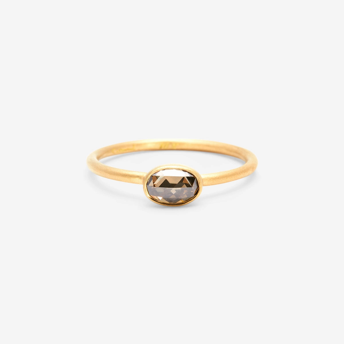 0.51 Carat One-of-a-Kind Rose Cut Brown Diamond Ring | DR62-OOAK