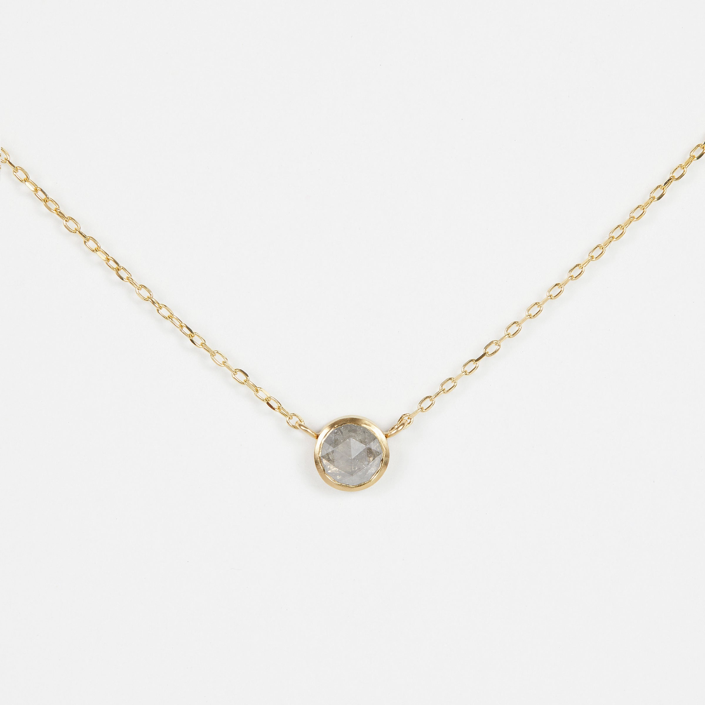 0.63 Carat One-of-a-Kind Rose Cut Diamond Necklace | DN12-OOAK