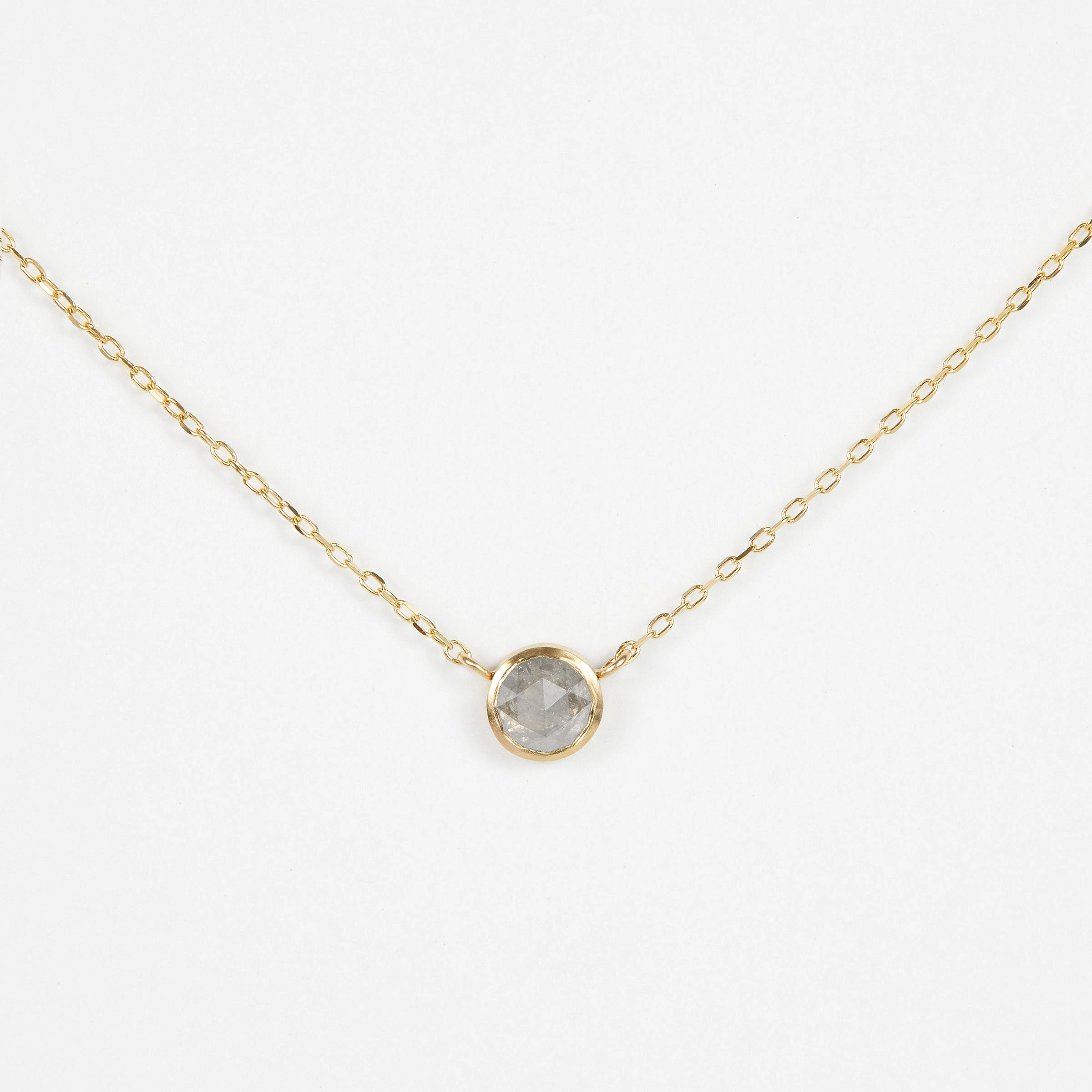 0.63 Carat One-of-a-Kind Rose Cut Diamond Necklace | DN12-OOAK