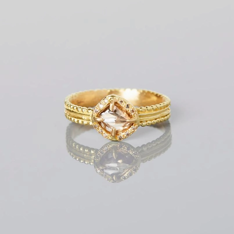 0.65 Carat 15th Anniversary One-of-a-Kind Brown Diamond Ring | BDR20-OOAK