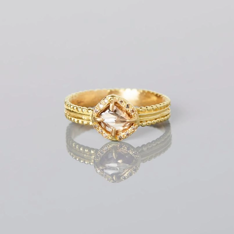 0.65 Carat 15th Anniversary One-of-a-Kind Brown Diamond Ring | BDR20-OOAK
