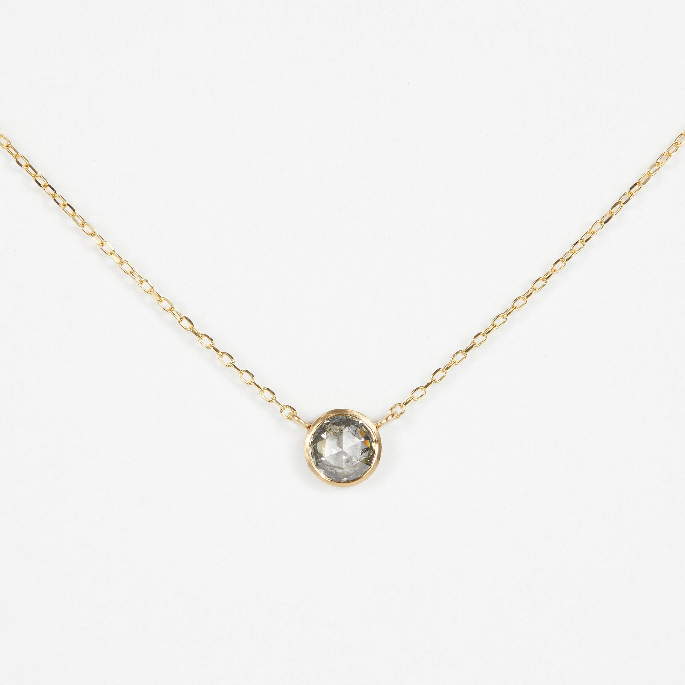 0.66 Carat One-of-a-Kind Rose Cut Diamond Necklace | DN14-OOAK