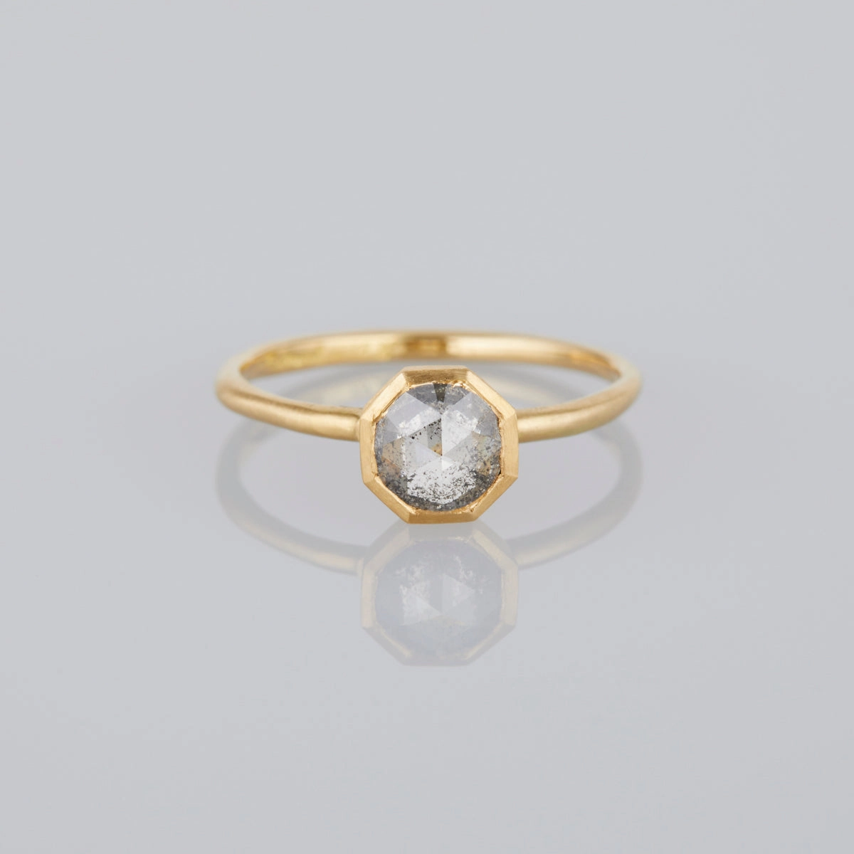 0.6 Carat One-of-a-Kind Salt and Pepper Gray Diamond Ring | GDR61-OOAK