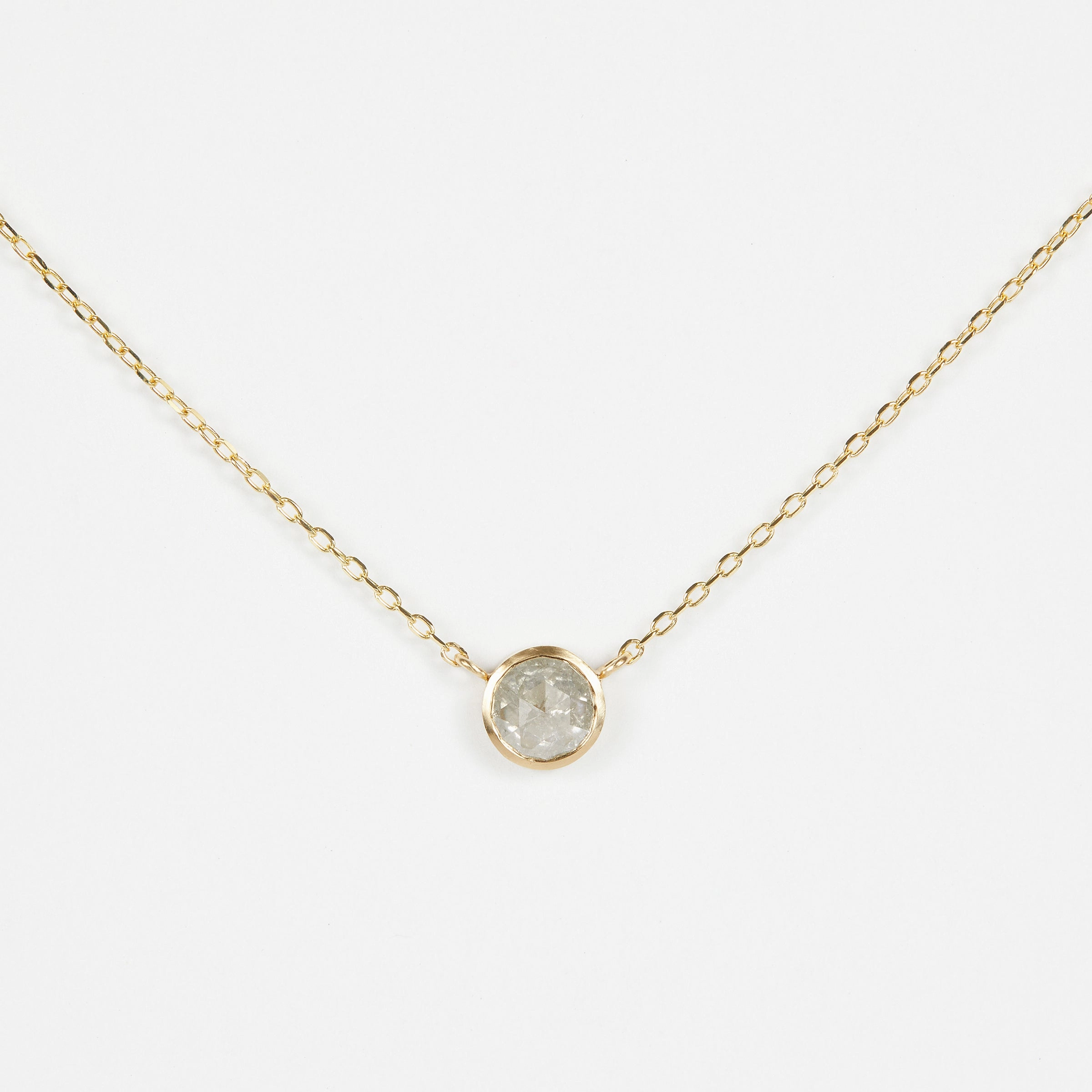 0.74 Carat One-of-a-Kind Rose Cut Diamond Necklace | DN13-OOAK