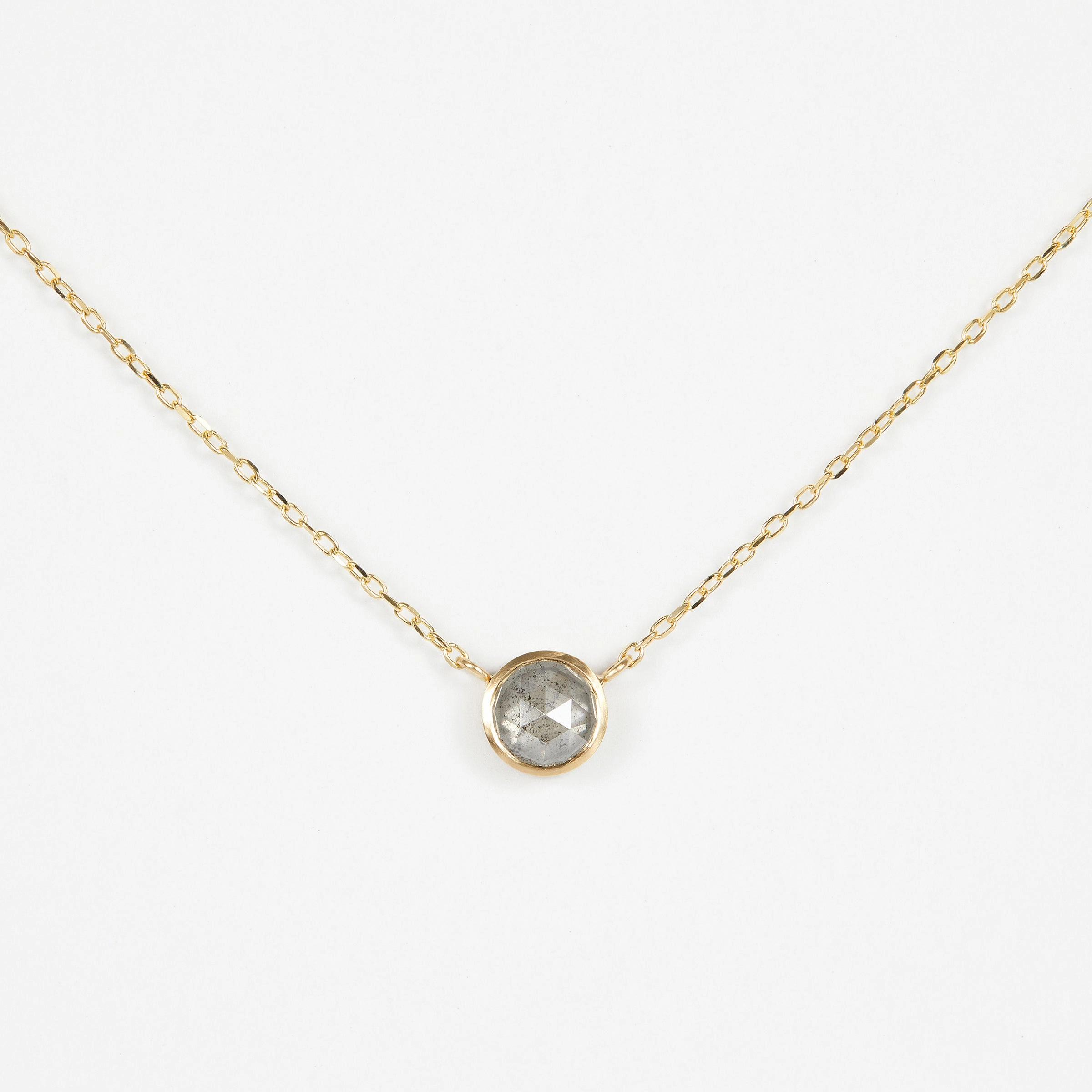 0.78 Carat One-of-a-Kind Rose Cut Diamond Necklace | DN15-OOAK