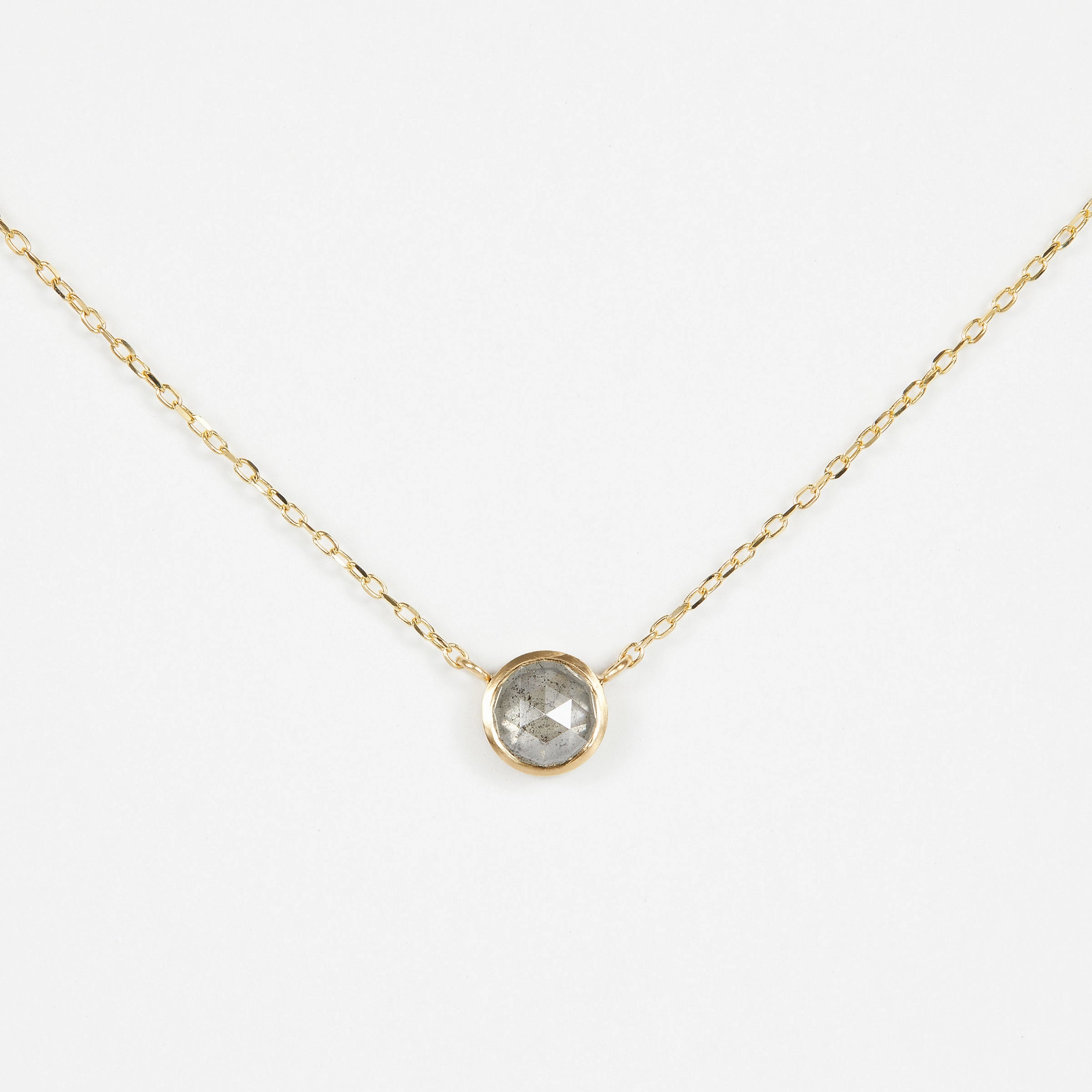 0.78 Carat One-of-a-Kind Rose Cut Diamond Necklace | DN15-OOAK