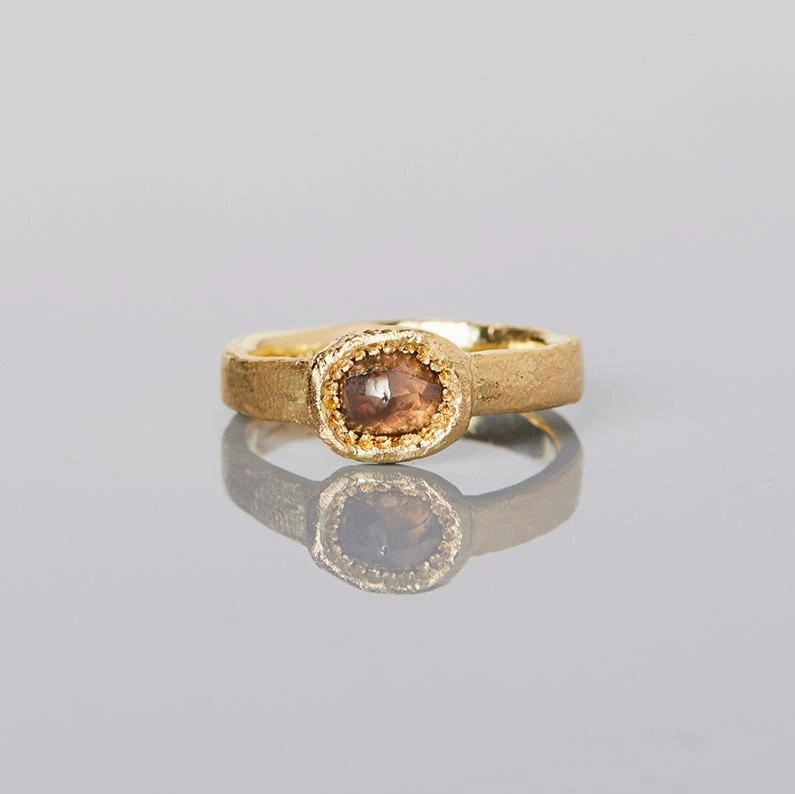0.8 Carat 15th Anniversary One-of-a-Kind Brown Diamond Ring | BDR24-OOAK