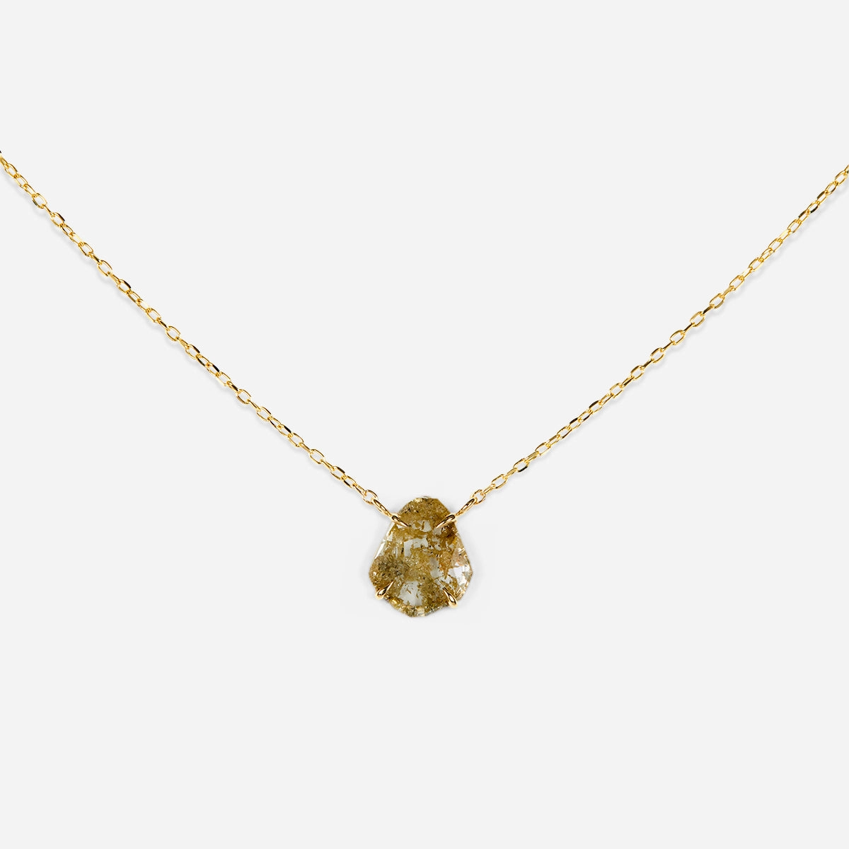 0.91 Carat One-of-a-Kind Diamond Slice Necklace | DN5-OOAK