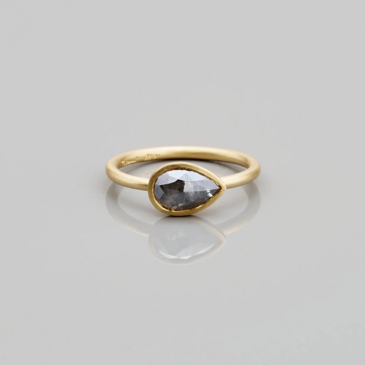 0.92 Carat One-of-a-Kind Rose Cut Salt & Pepper Diamond Ring | DR162-OOAK