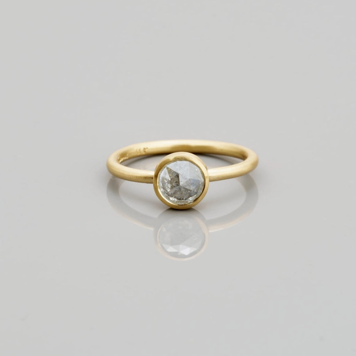 0.93 Carat One-of-a-Kind Rose Cut Icy Diamond Ring | DR157-OOAK