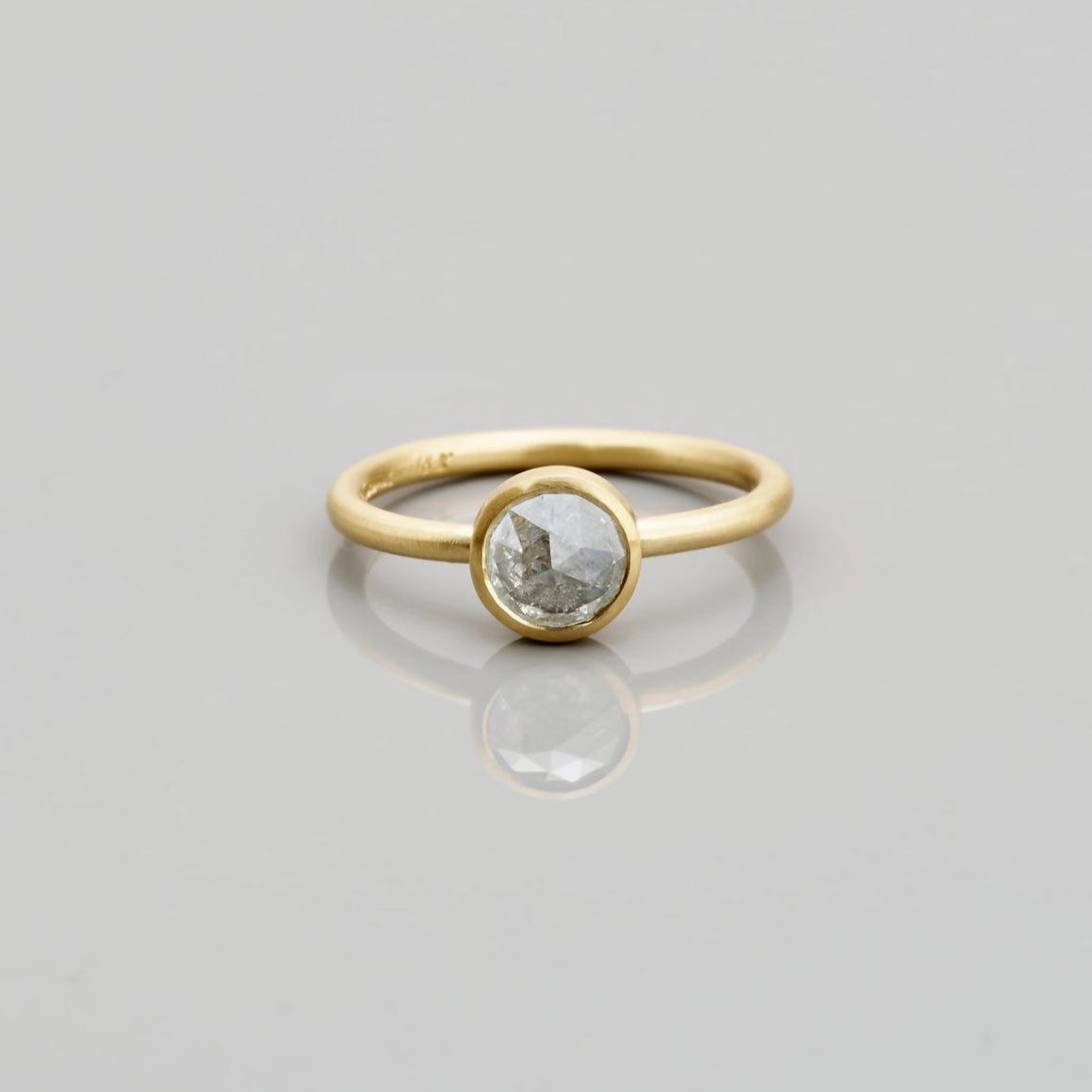 0.93 Carat One-of-a-Kind Rose Cut Icy Diamond Ring | DR157-OOAK