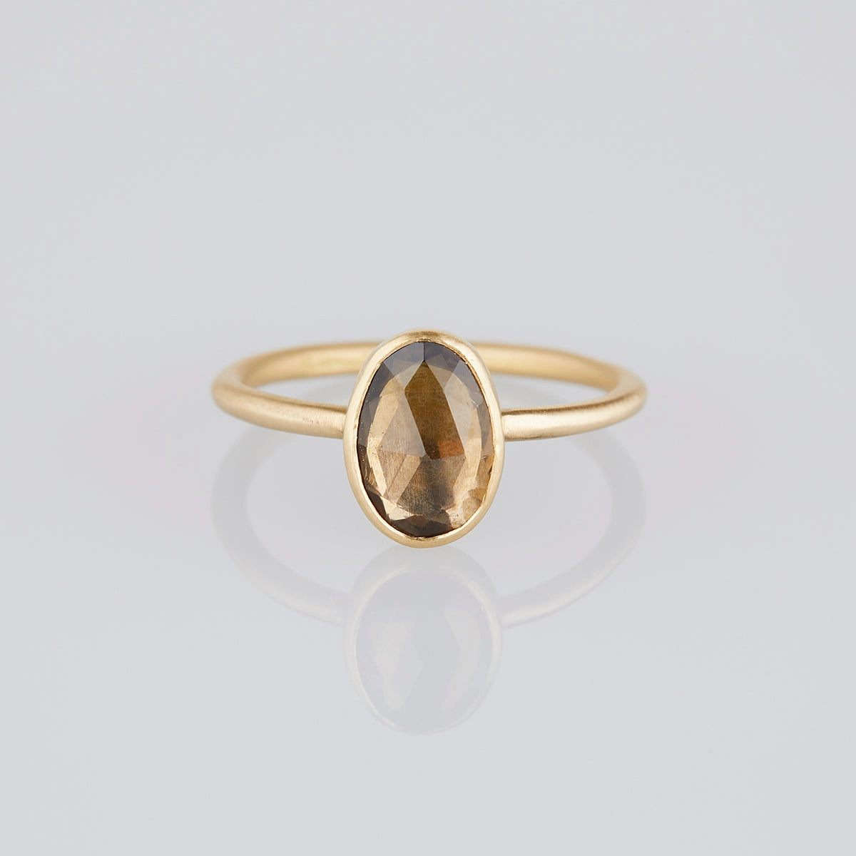 0.99 Carat One-of-a-Kind Olive Tourmaline Ring | TR89-OOAK