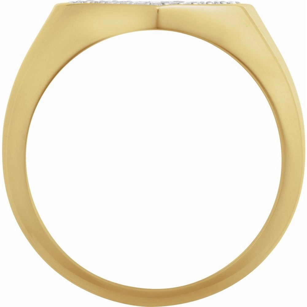 14k Diamond Heart Ring