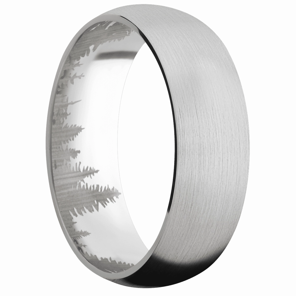 14K White Gold   Satin Finish