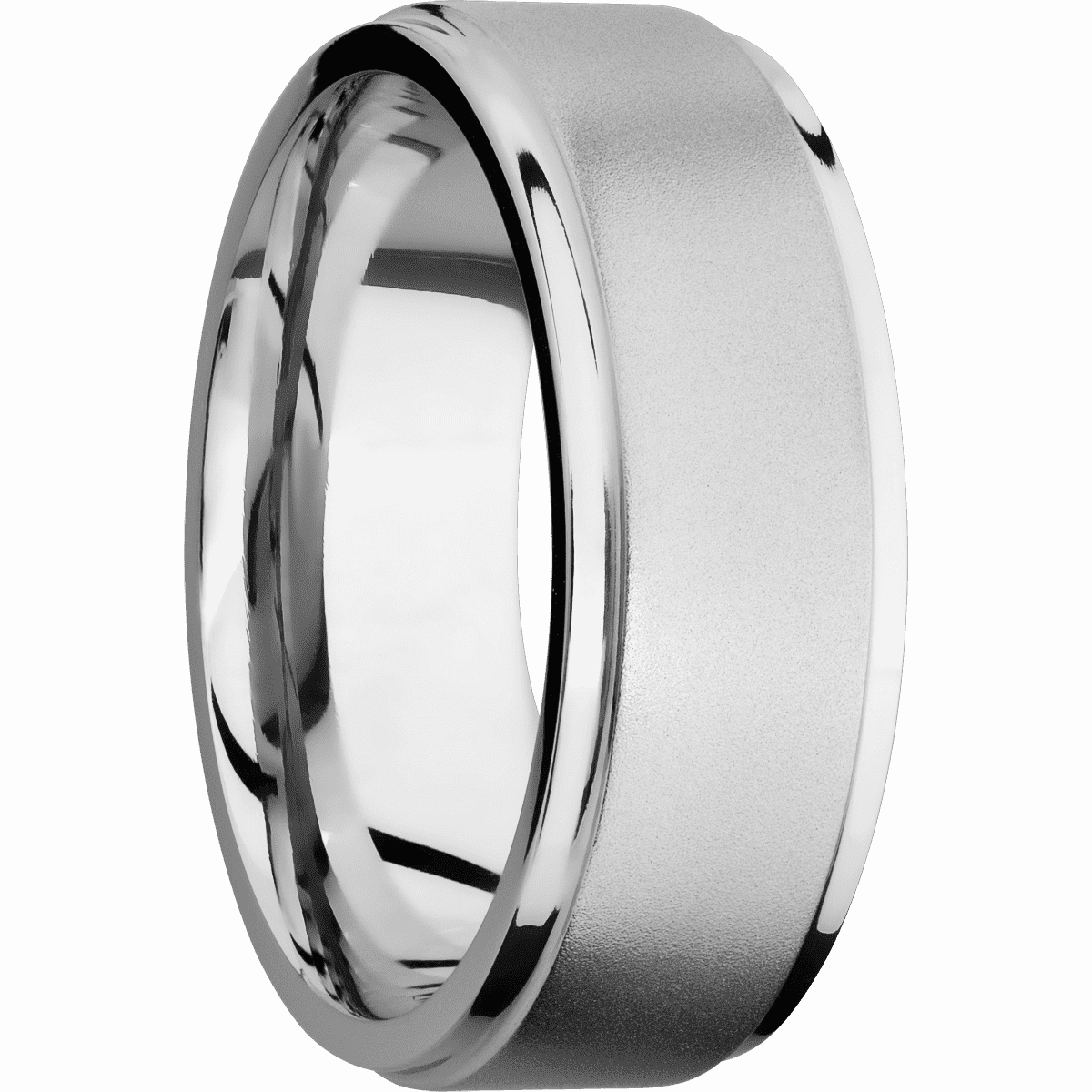14K White Gold with Bead , Polish Finish