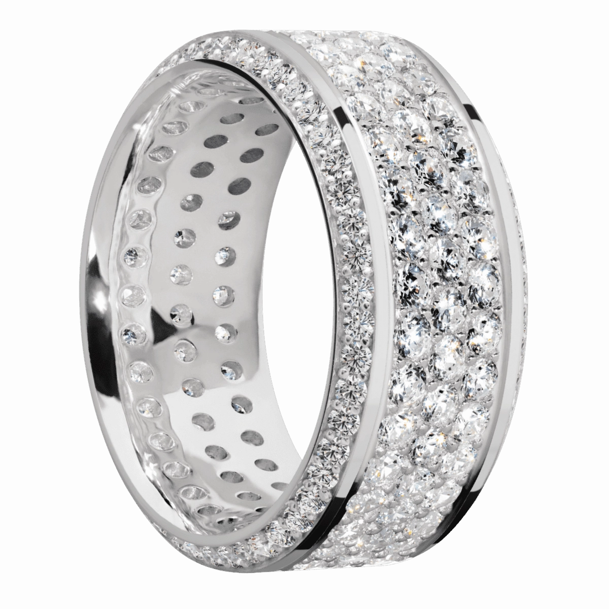 14K White Gold with Polish , Polish Finish