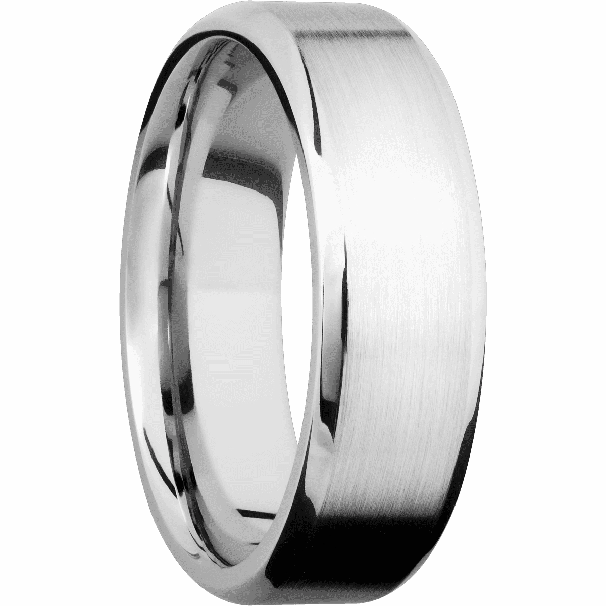14K White Gold with Satin , Polish Finish
