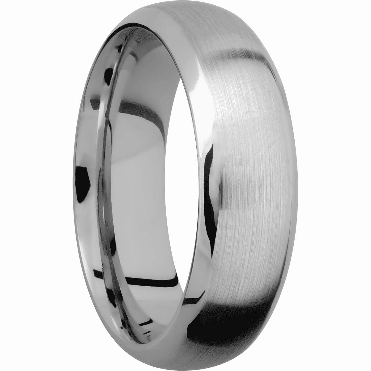 14K White Gold with Satin , Polish Finish