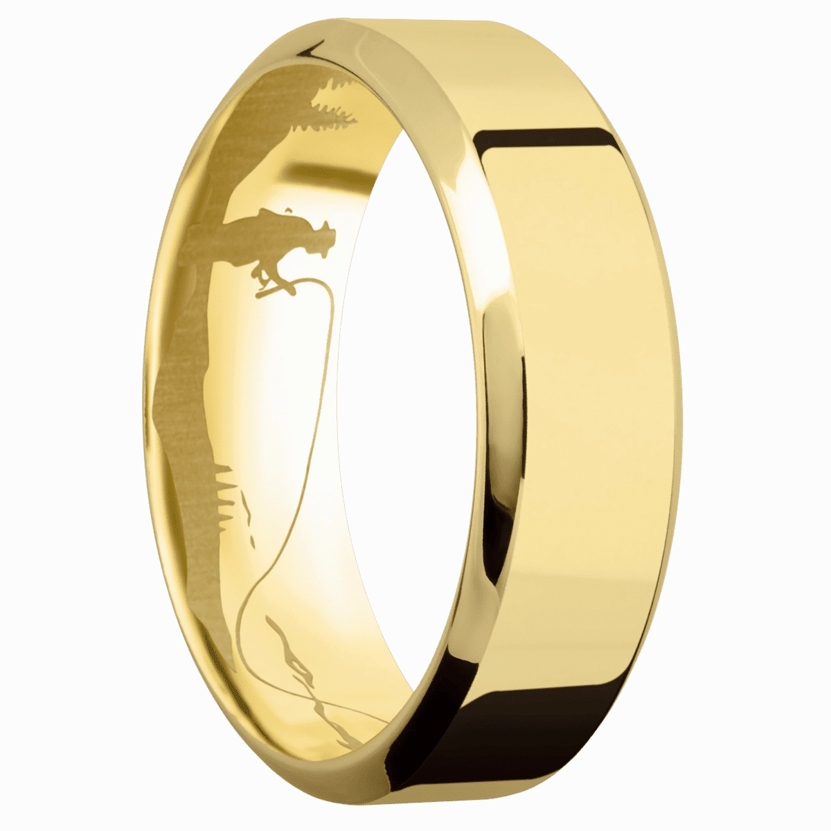14K Yellow Gold with Polish , Polish Finish