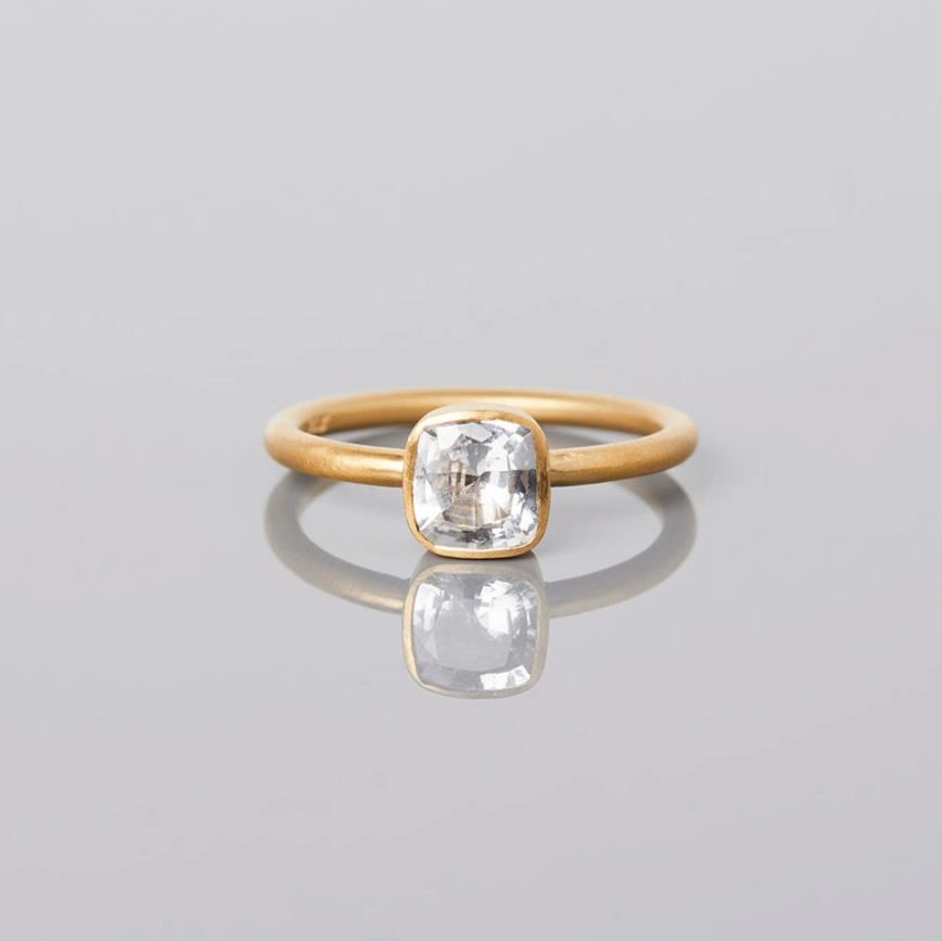 1.03 Carat One-of-a-Kind Cushion Cut Sapphire Ring | SR35-OOAK