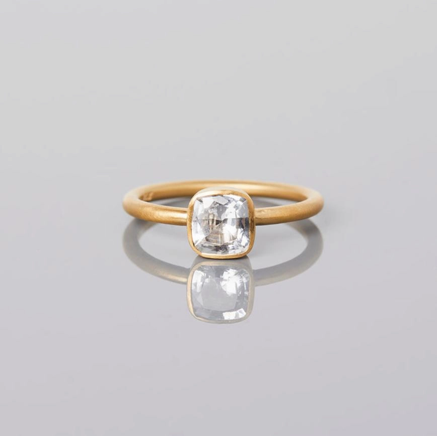 1.03 Carat One-of-a-Kind Cushion Cut Sapphire Ring | SR35-OOAK