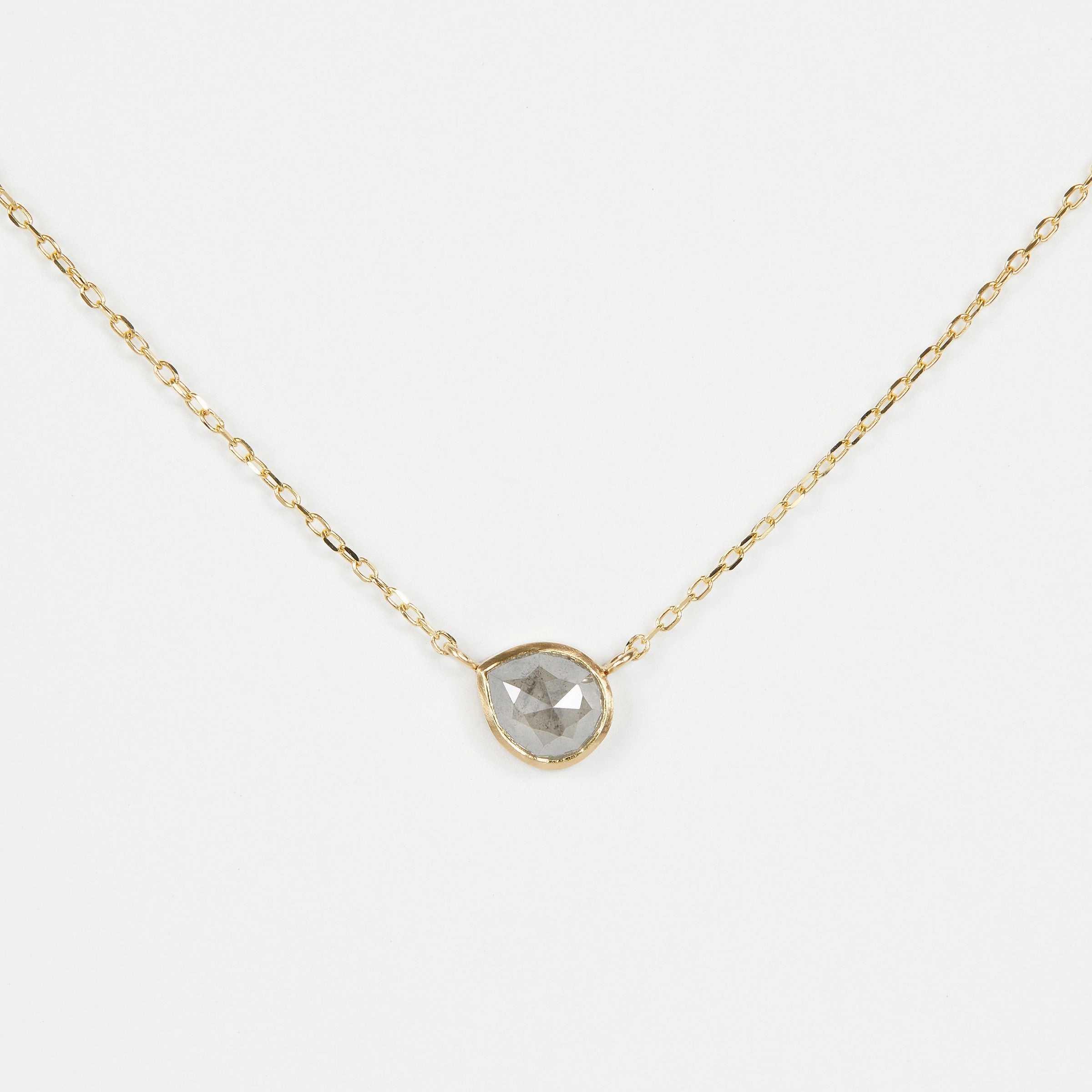 1.10 Carat One-of-a-Kind Rose Cut Diamond Necklace | DN17-OOAK