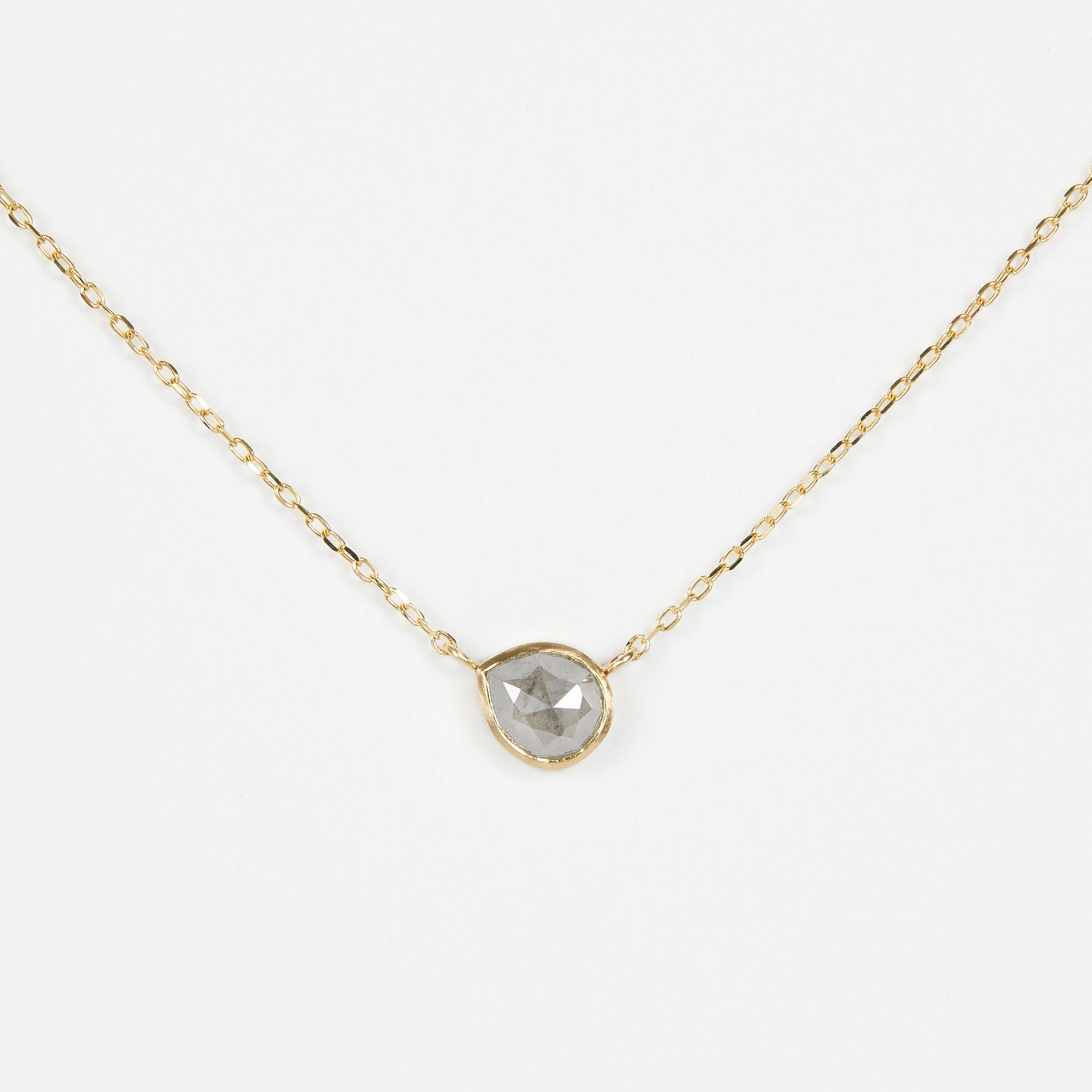 1.10 Carat One-of-a-Kind Rose Cut Diamond Necklace | DN17-OOAK
