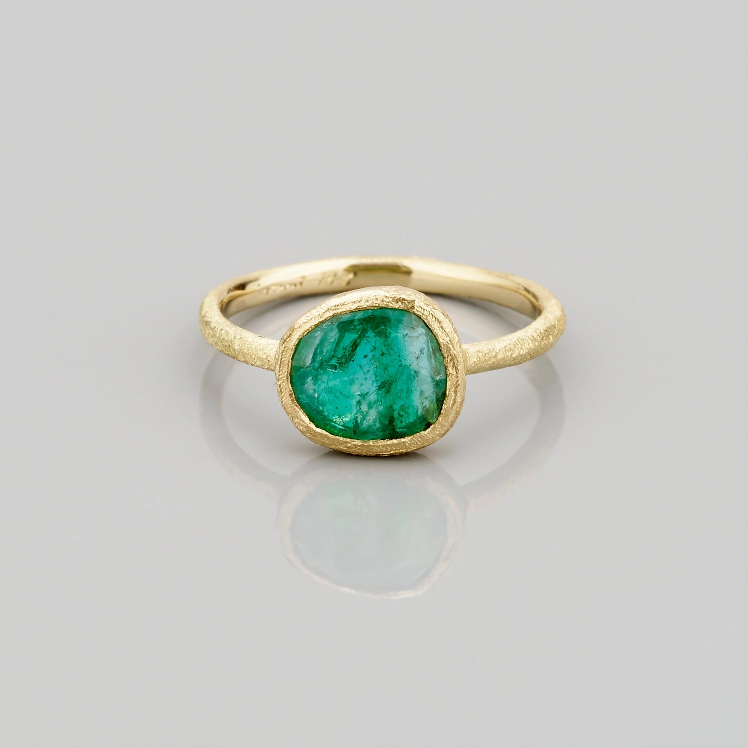 1.25 Carat One-of-a-Kind Emerald Slice Ring | ER30-OOAK