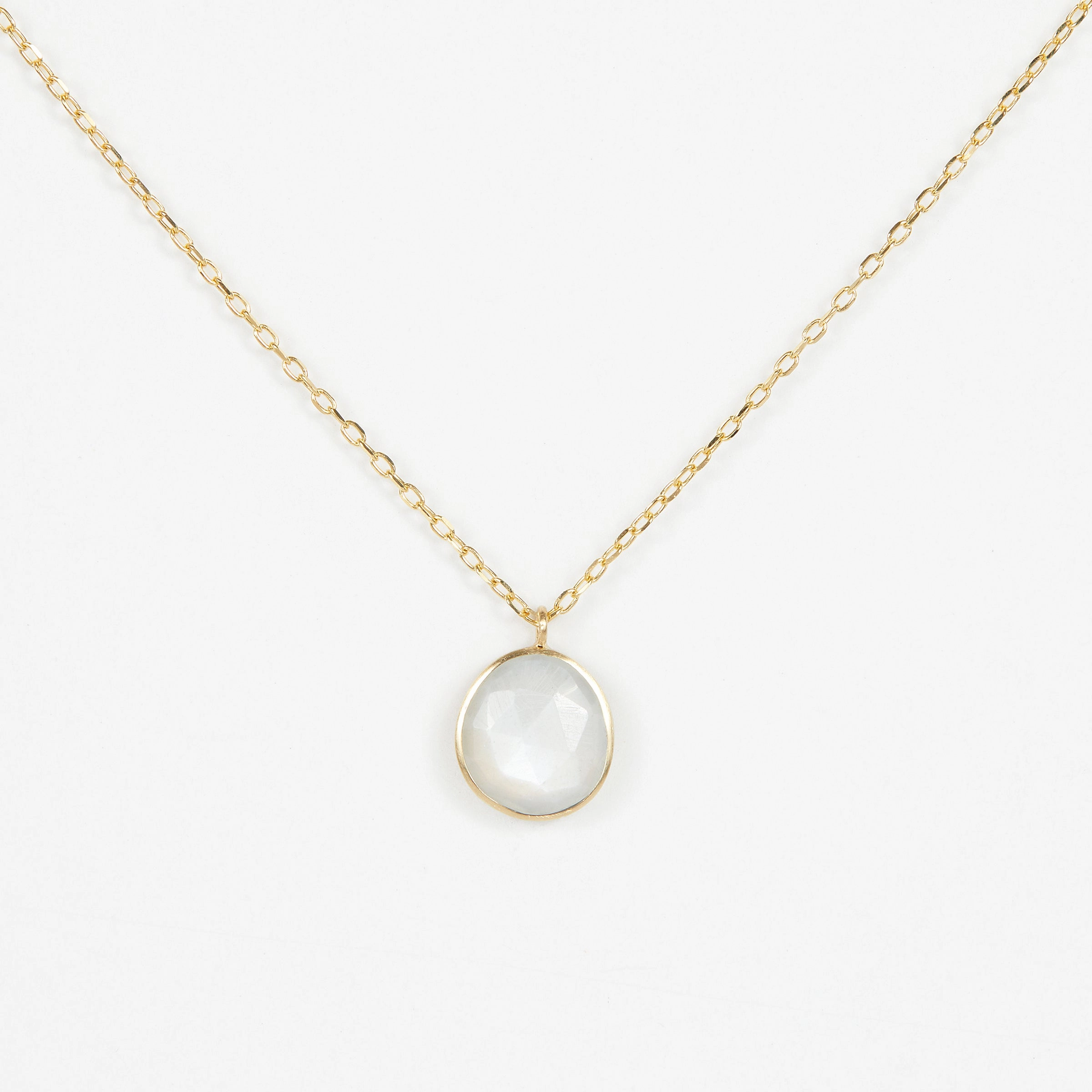 1.26 Carat One-of-a-Kind White Moonstone Necklace | WMN1-OOAK