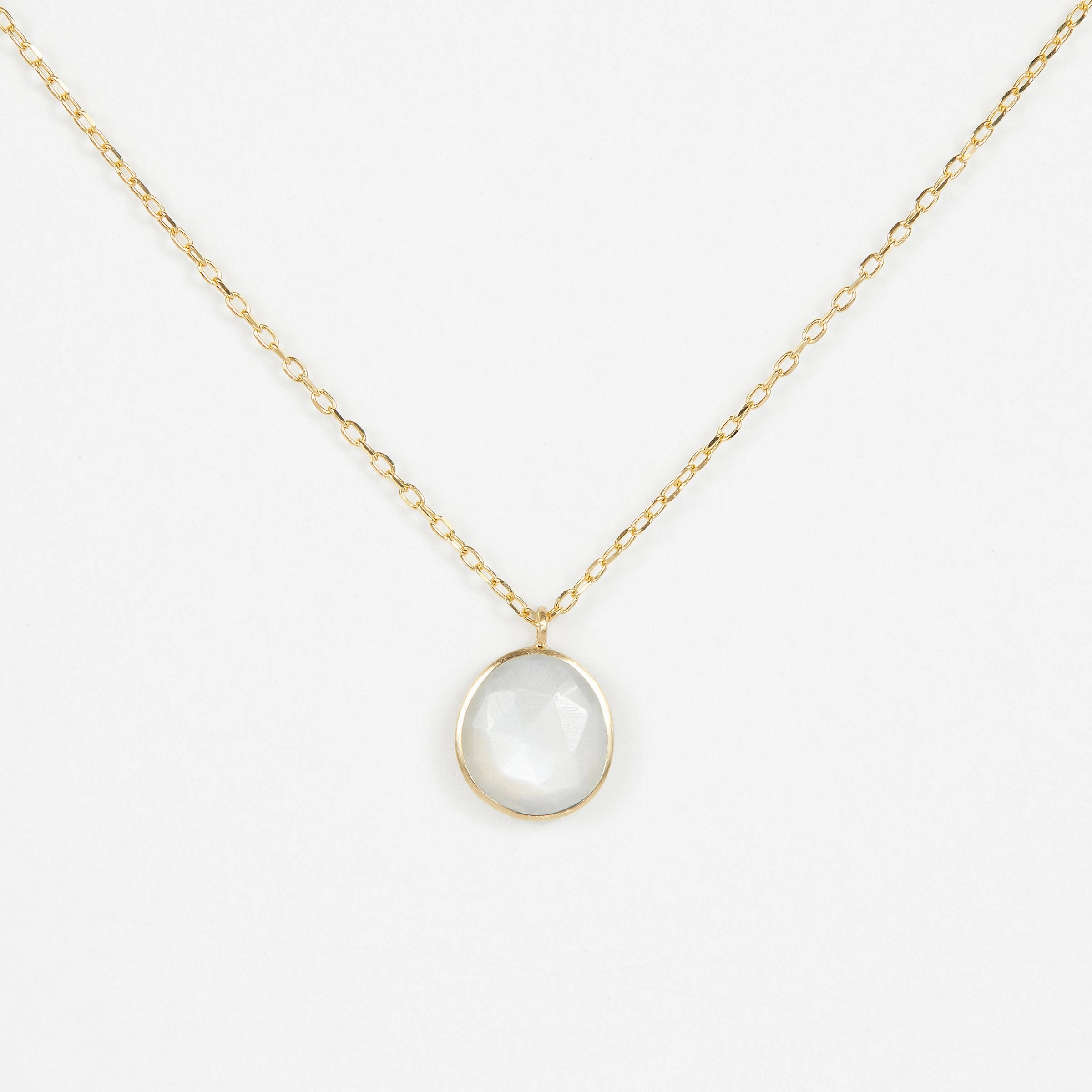 1.26 Carat One-of-a-Kind White Moonstone Necklace | WMN1-OOAK