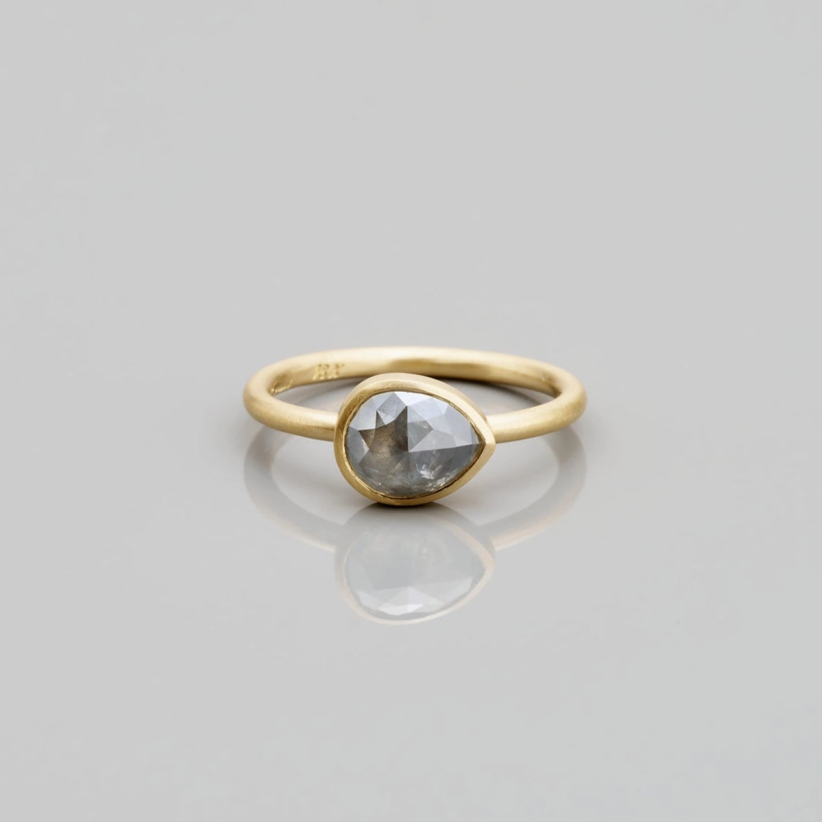 1.39 Carat One-of-a-Kind Rose Cut Grey Diamond Ring | DR164-OOAK