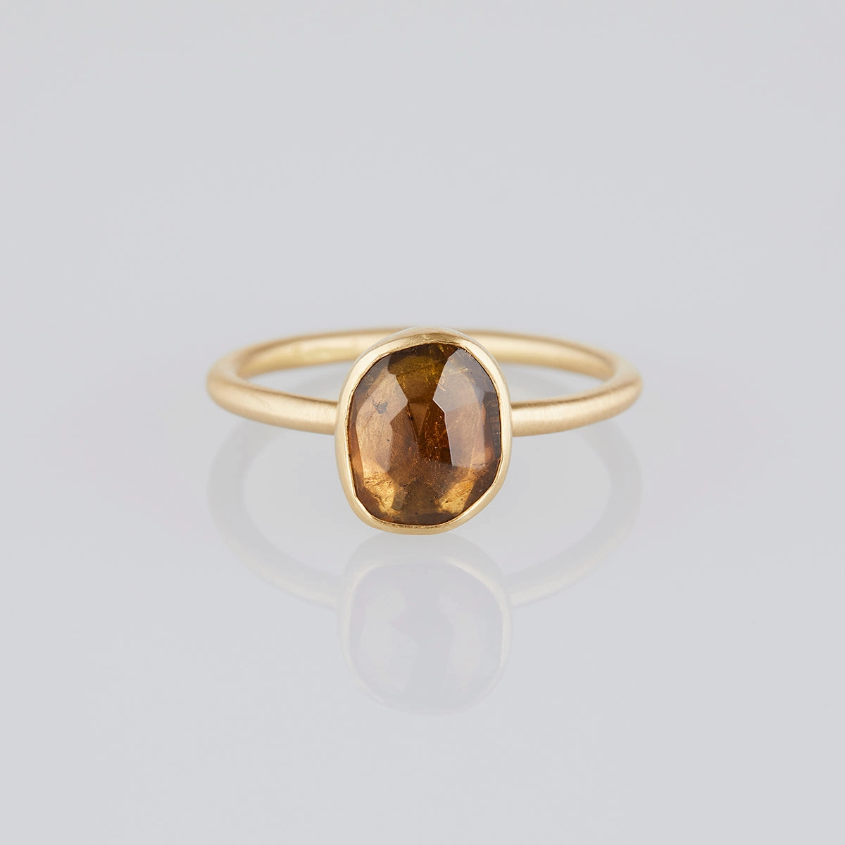 1.3 Carat One-of-a-Kind Olive Tourmaline Ring | TR87-OOAK