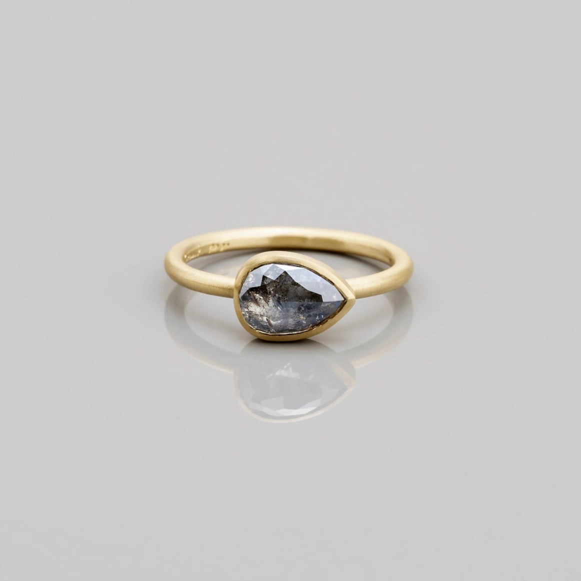 1.41 Carat One-of-a-Kind Rose Cut Salt & Pepper Diamond Ring | DR163-OOAK