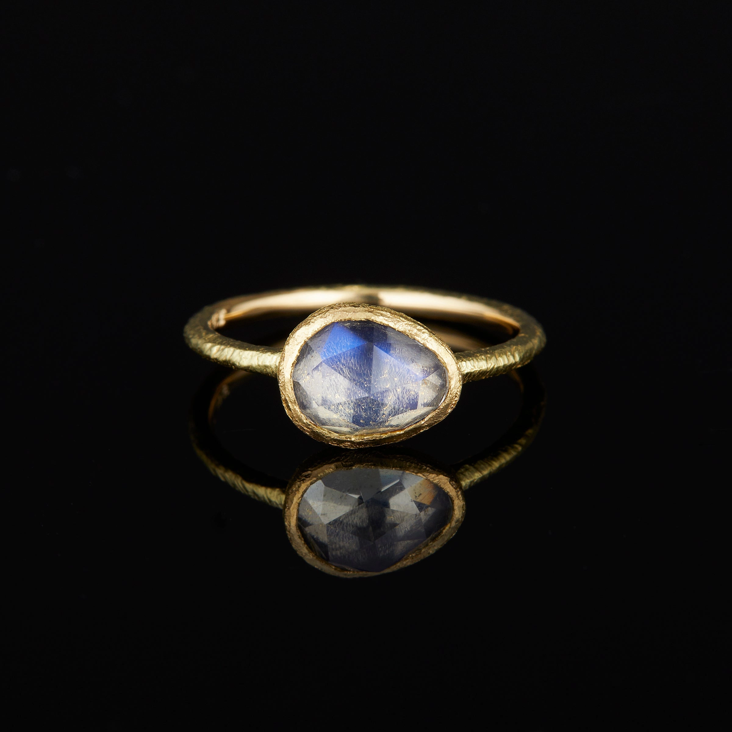 1.44 Carat One-of-a-Kind Rainbow Moonstone Ring | RMR28-OOAK