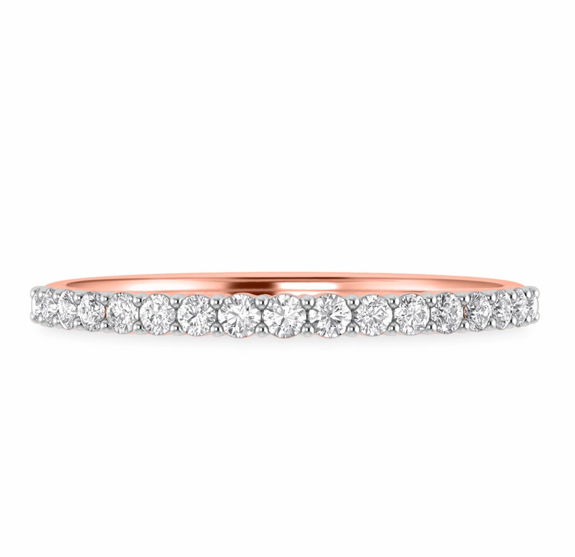 1.5MM Pave Diamond Band in 18K Gold