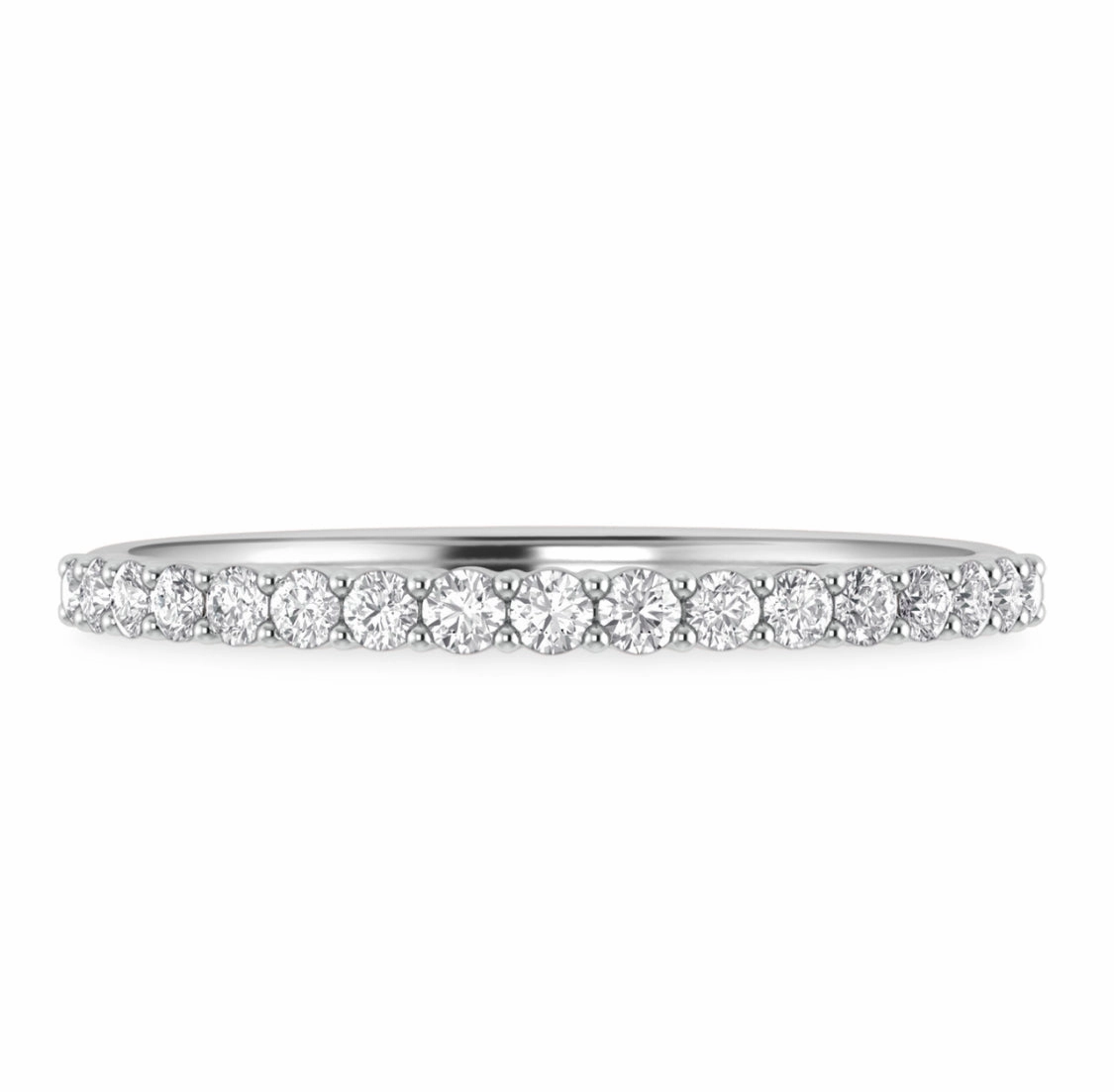 1.5MM Pave Diamond Band in 18K Gold