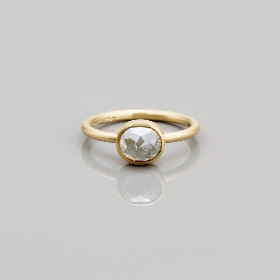 1.7 Carat One-of-a-Kind Rose Cut White Diamond Ring | DR158-OOAK