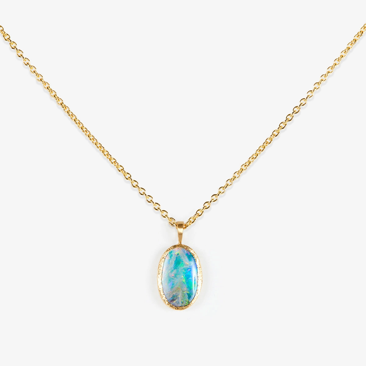 1.84 Carat One-of-a-Kind Australian Opal Necklace | ON3-OOAK