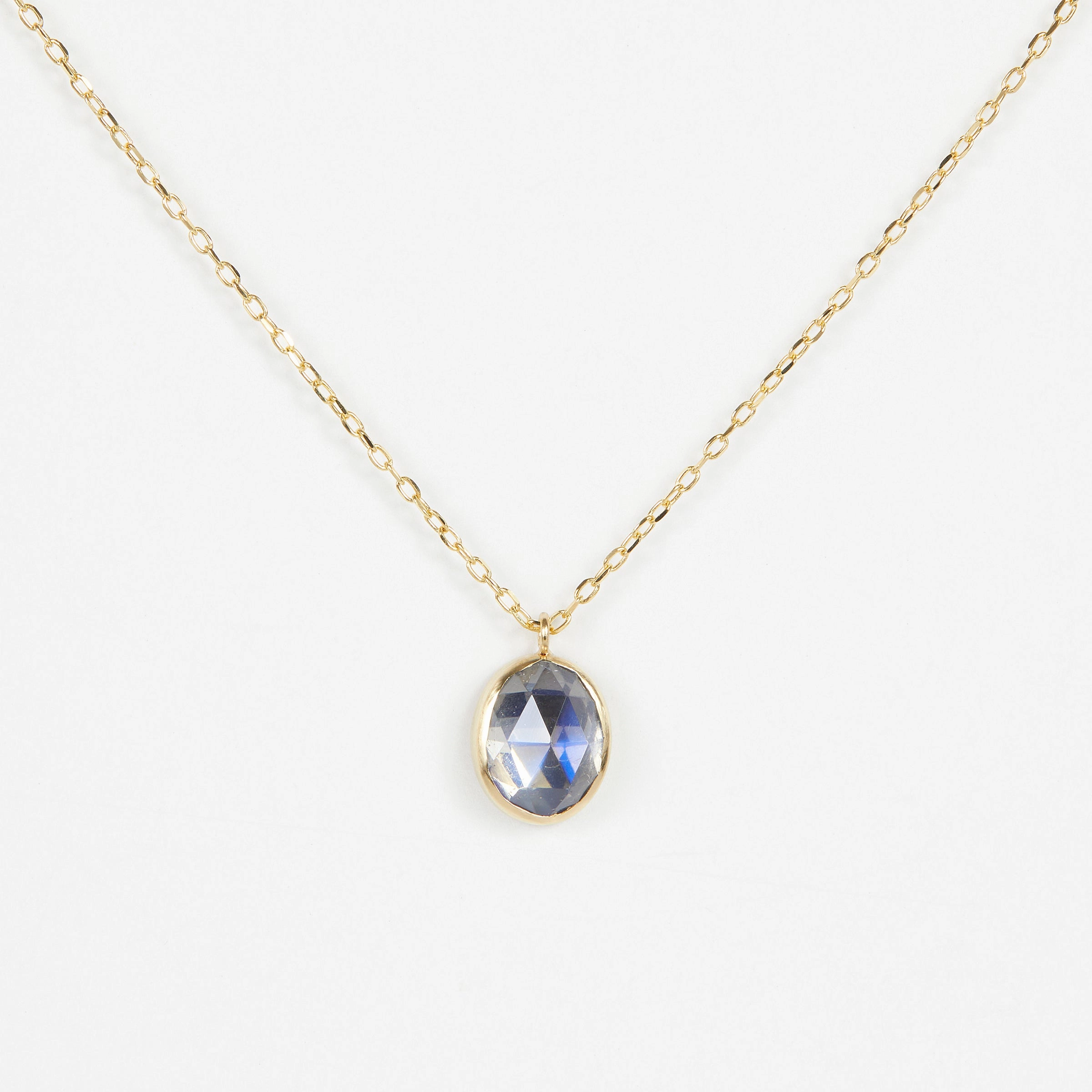 1.84 Carat One-of-a-Kind Rainbow Moonstone Necklace | RMN1-OOAK