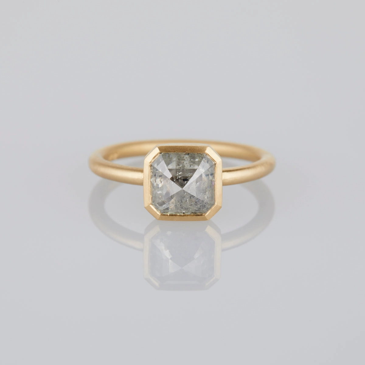 1.86 Carat One-of-a-Kind Radiant Rose Cut Icy Diamond Ring | DR125-OOAK