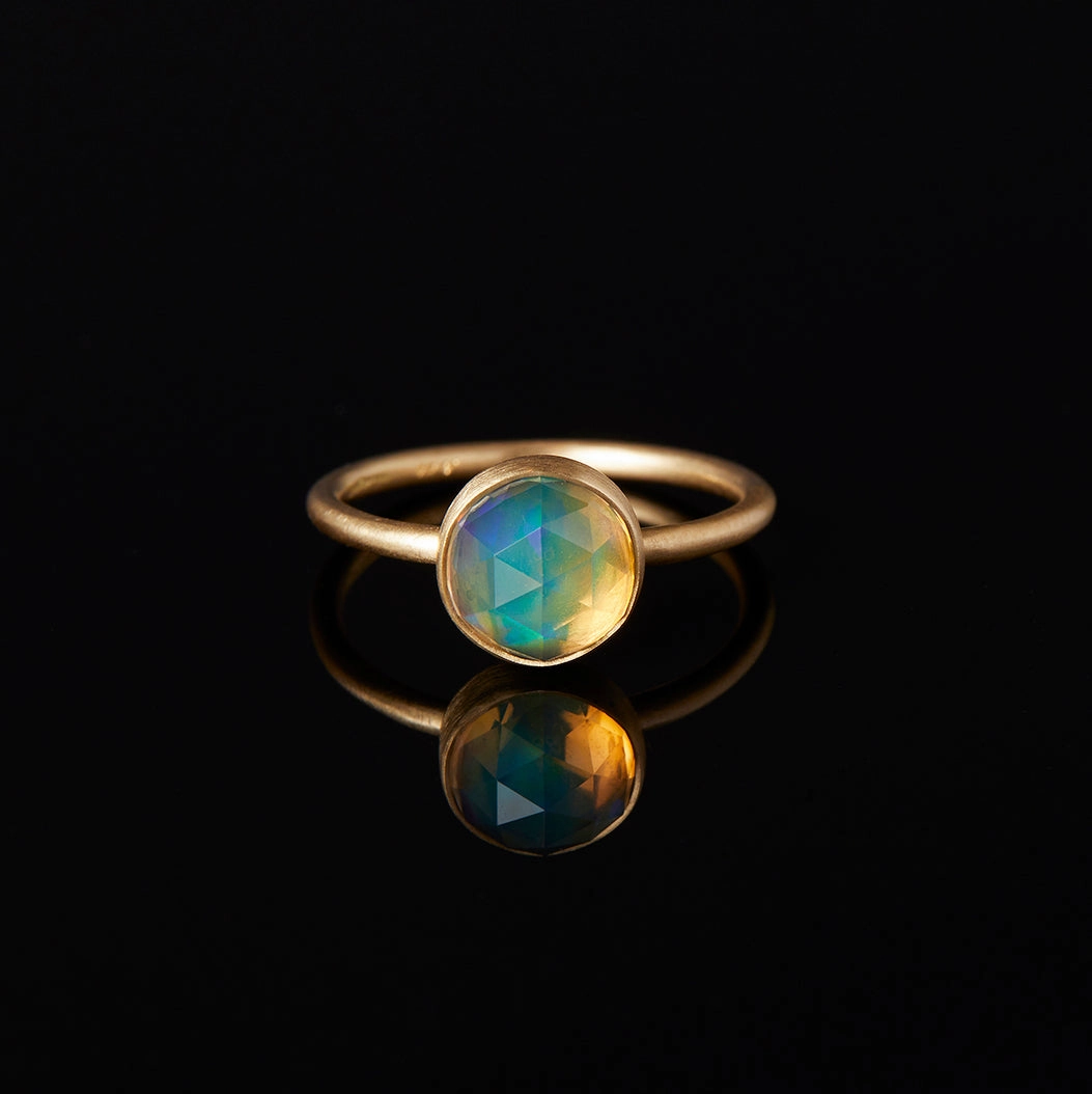 1.8 Carat One-of-a-Kind Rose Cut Fire Opal Ring #1 | OR1-OOAK