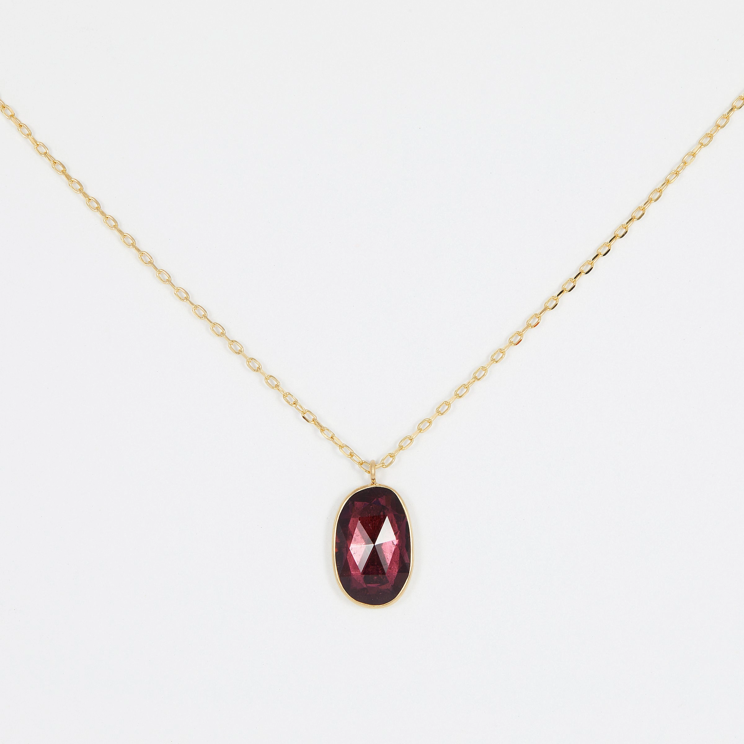 2.05 Carat One-of-a-Kind Rose Cut Pink Tourmaline Necklace | TN9-OOAK