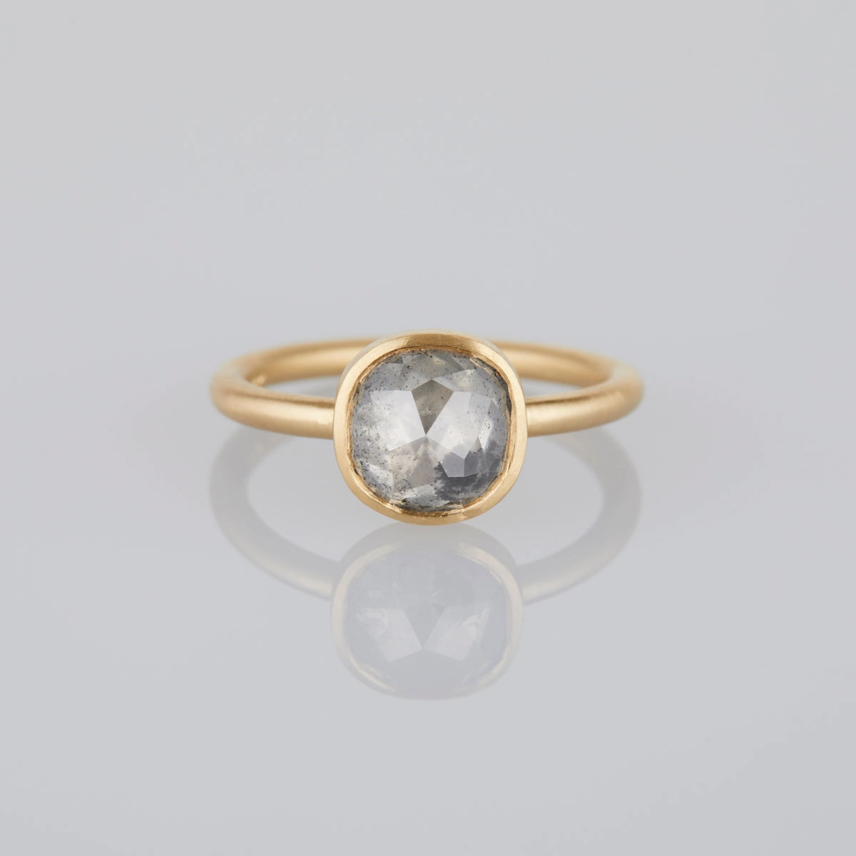 2.07 Carat One-of-a-Kind Rose Cushion Cut Icy Diamond Ring | DR122-OOAK