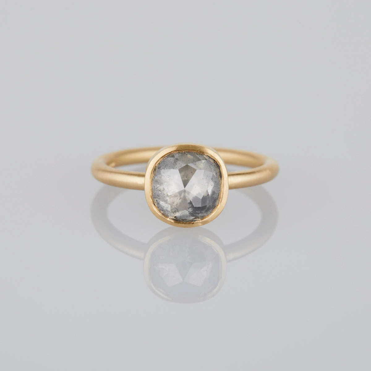 2.07 Carat One-of-a-Kind Rose Cushion Cut Icy Diamond Ring | DR122-OOAK
