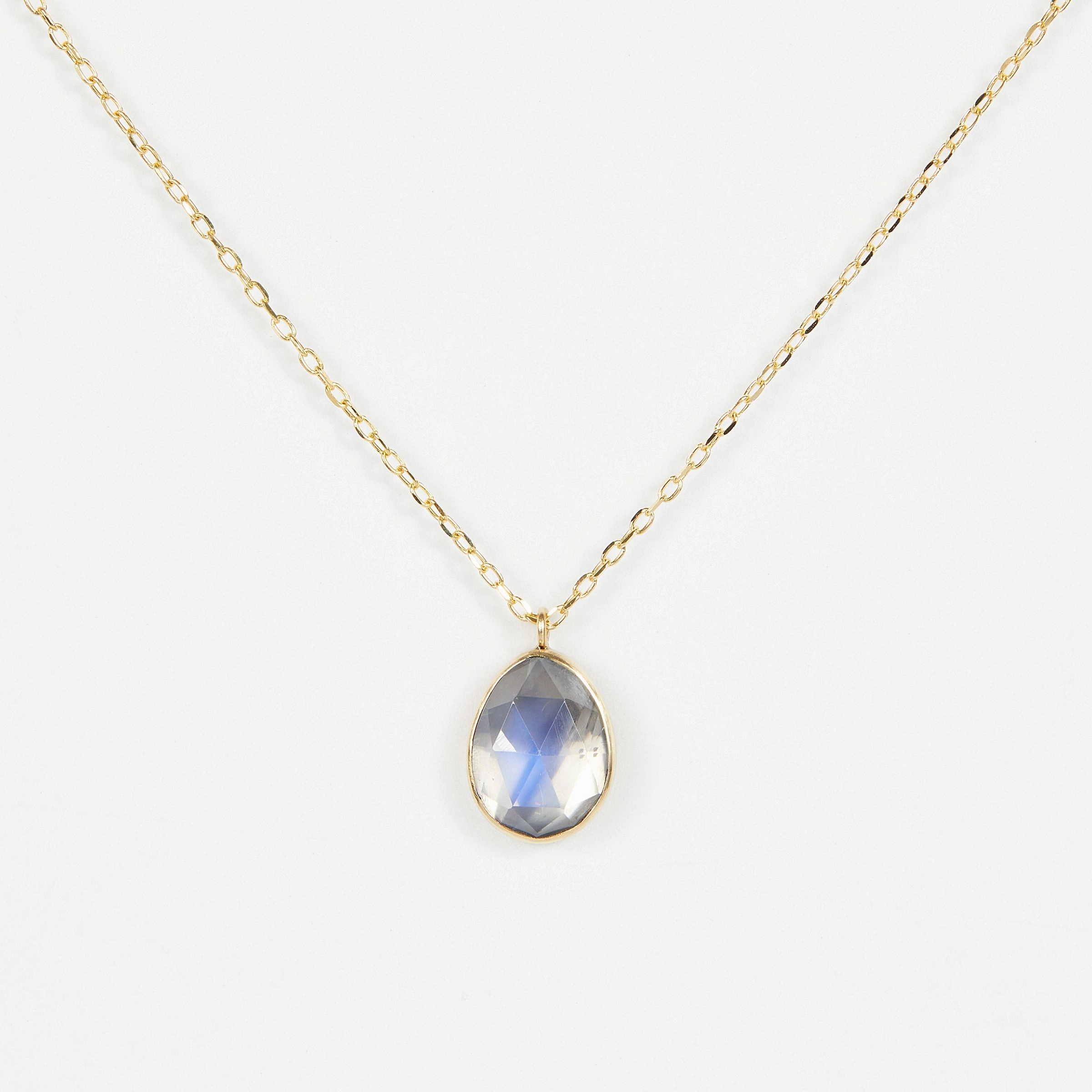 2.12 Carat One-of-a-Kind Rainbow Moonstone Necklace | RMN2-OOAK