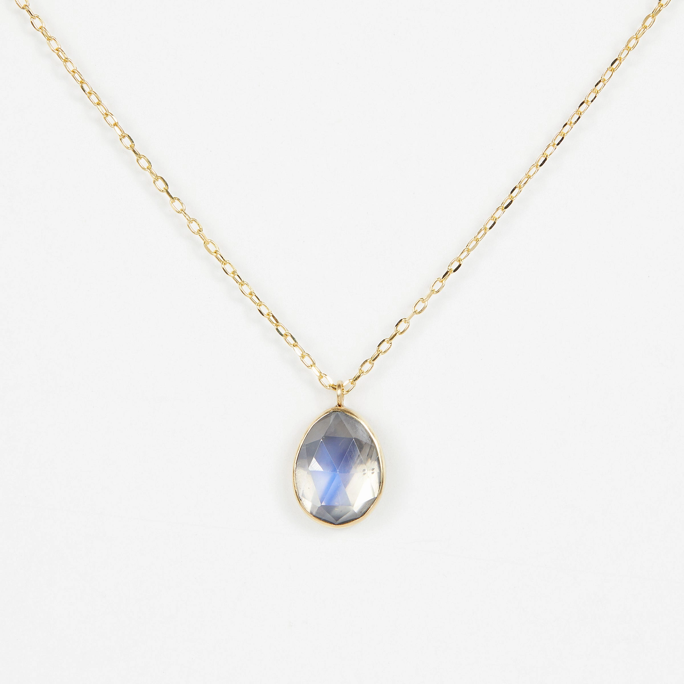 2.12 Carat One-of-a-Kind Rainbow Moonstone Necklace | RMN2-OOAK