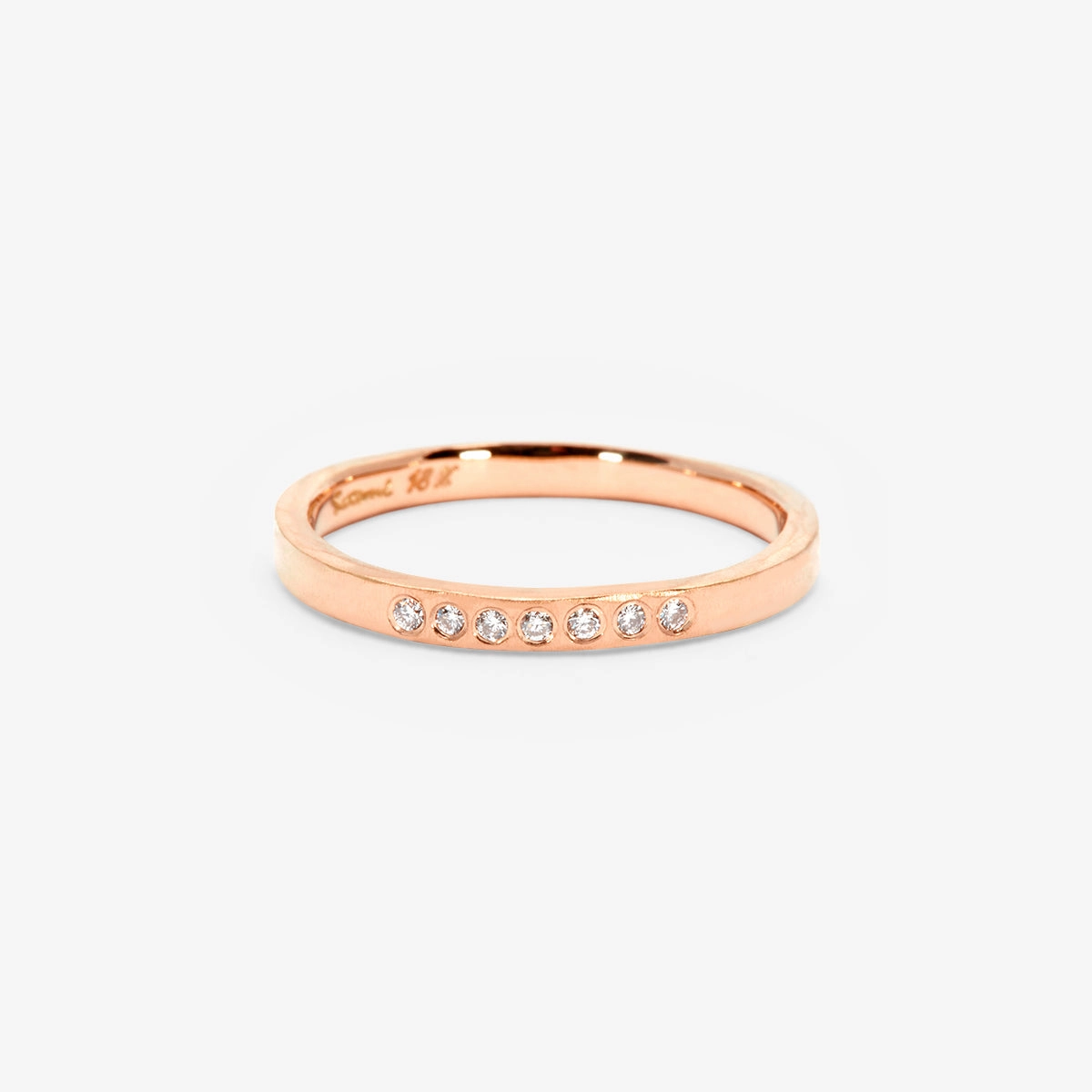 2.3mm Seven White Diamonds Band | R16001W