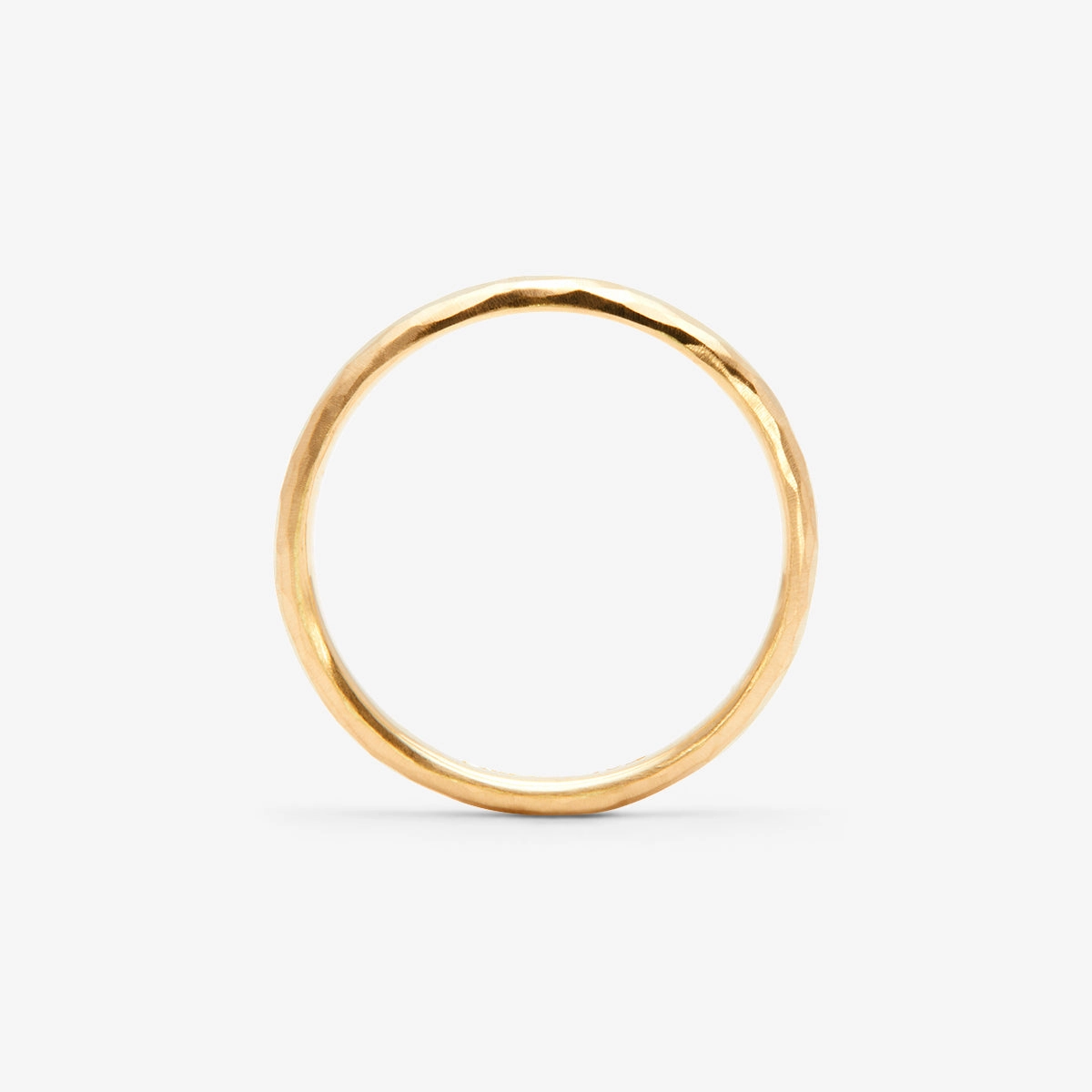 2.5mm Half Round Hammered Band | R18001