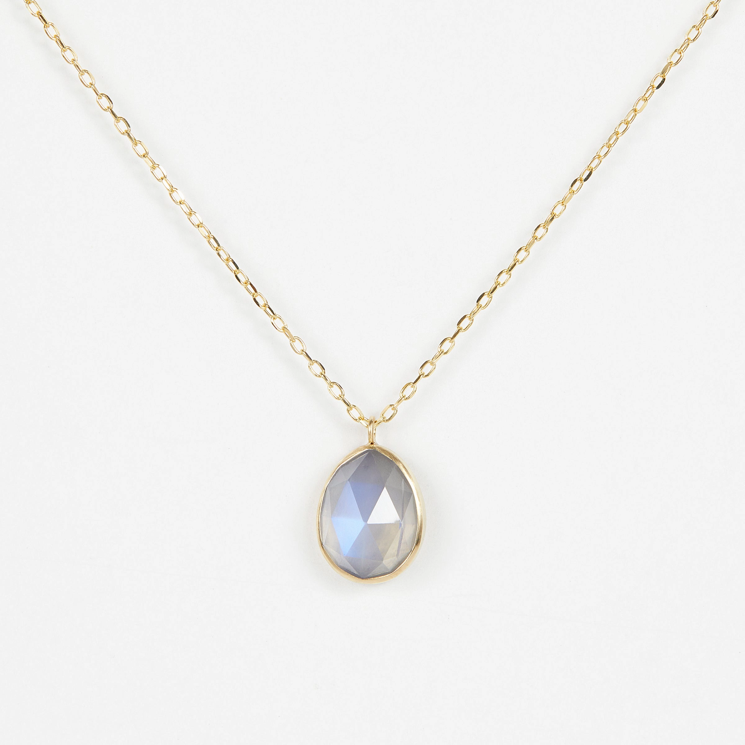 2.64 Carat One-of-a-Kind Rainbow Moonstone Necklace | RMN3-OOAK
